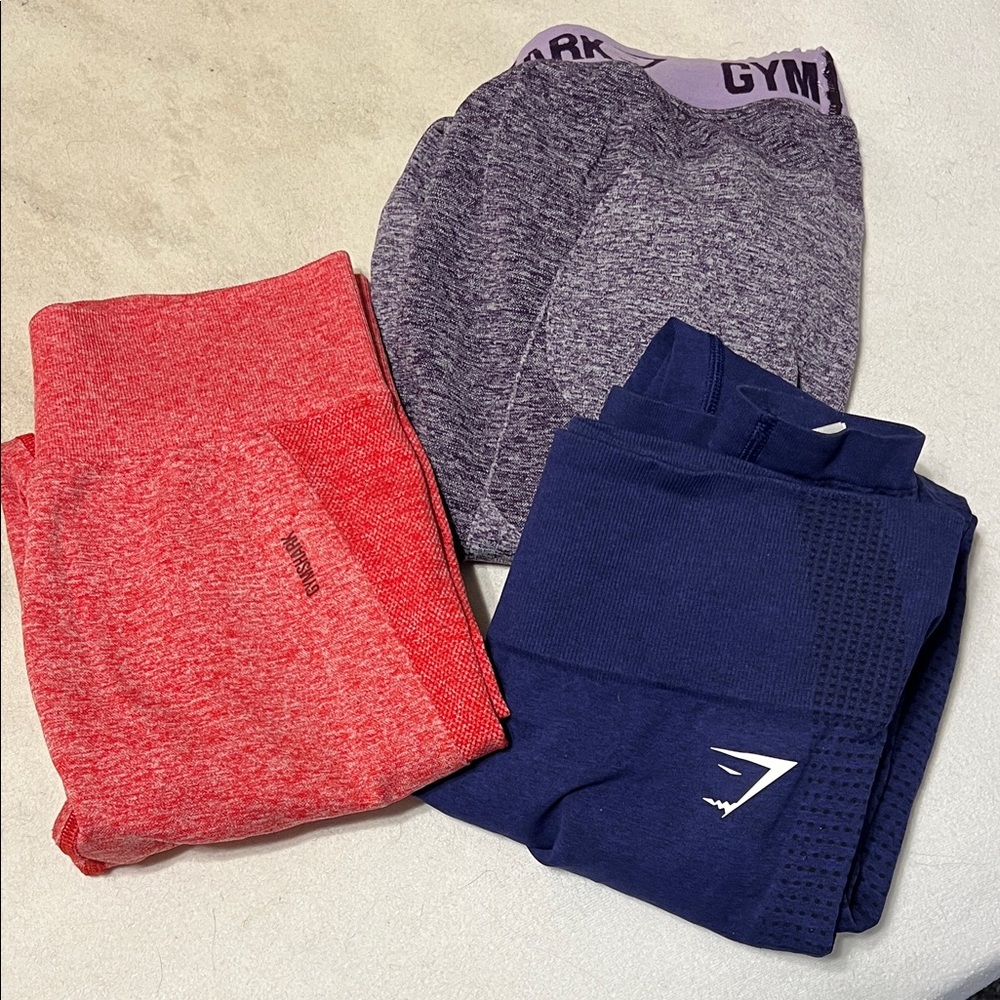 Gymshark leggings set of 3